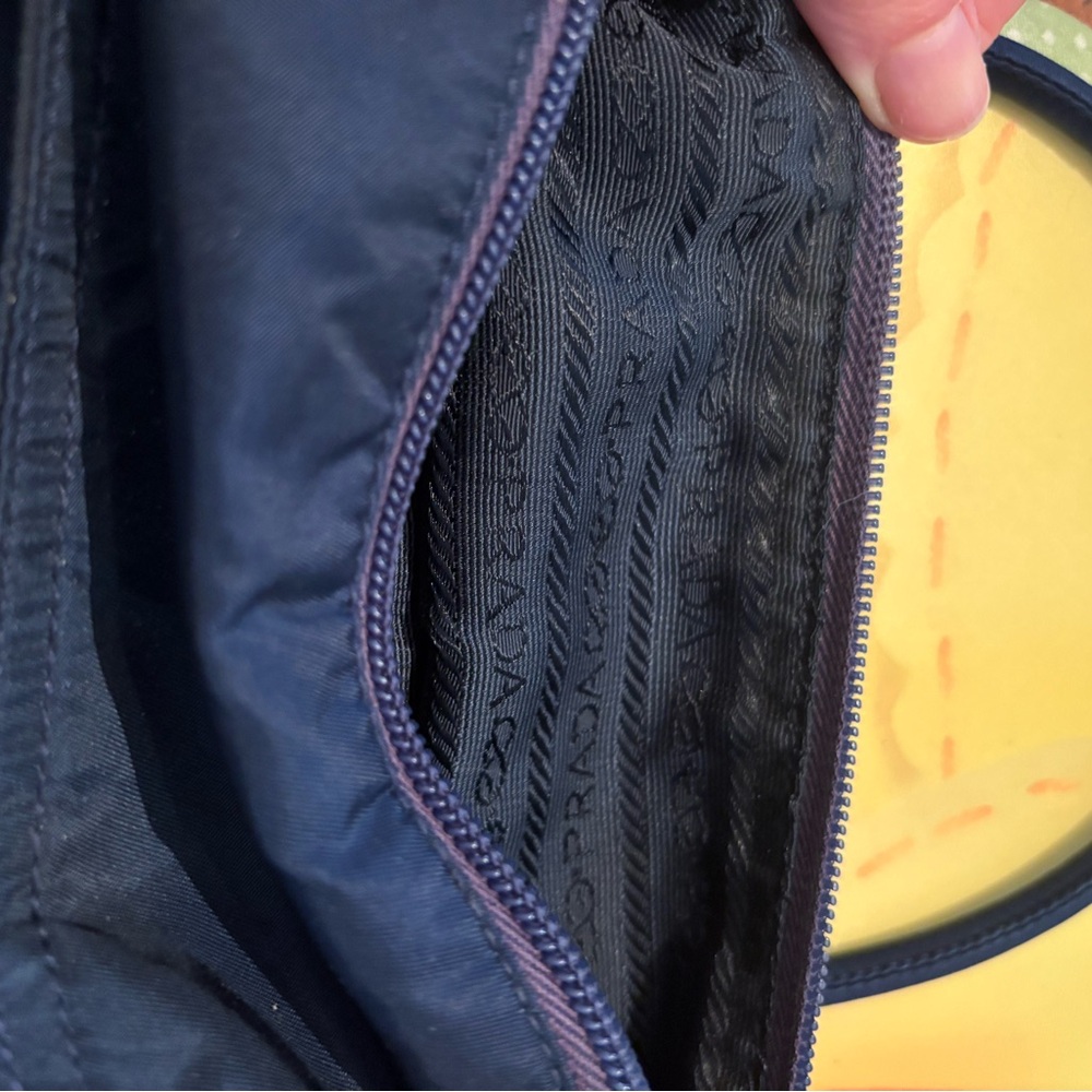 Prada Navy Blue Nylon Bag